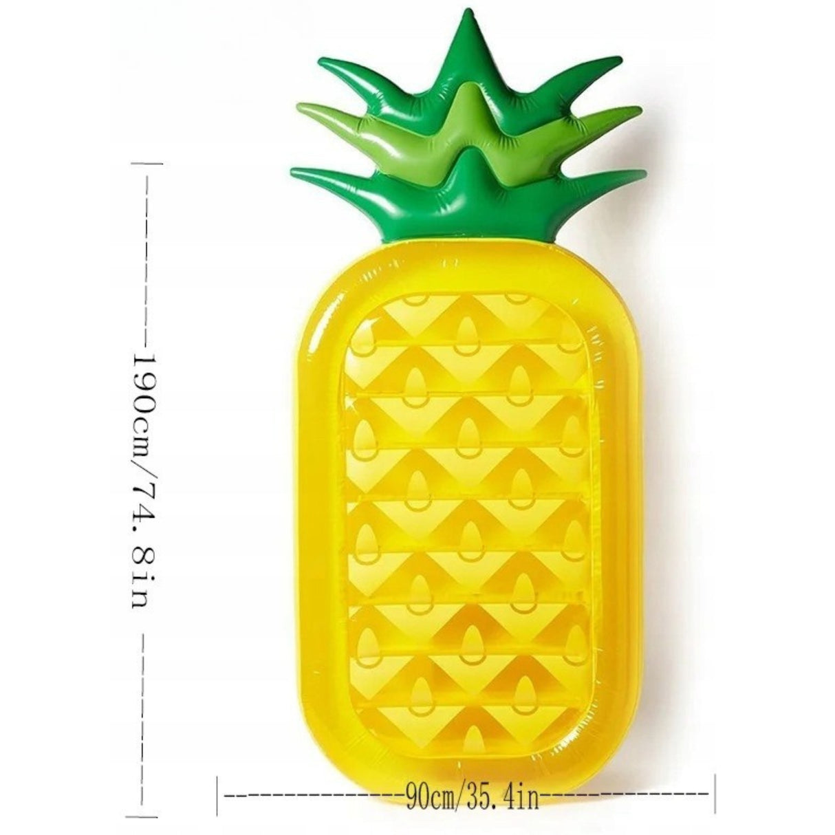Ananas Dmuchany Pływak Wodny Nadmuchiwany Plażowy na Basen 190cm x 90cm