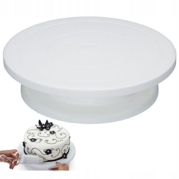 Patera Do Dekoracji Na Tort i Wypieki 360 Stopni Obrotowa 28 Cm Cukiernia