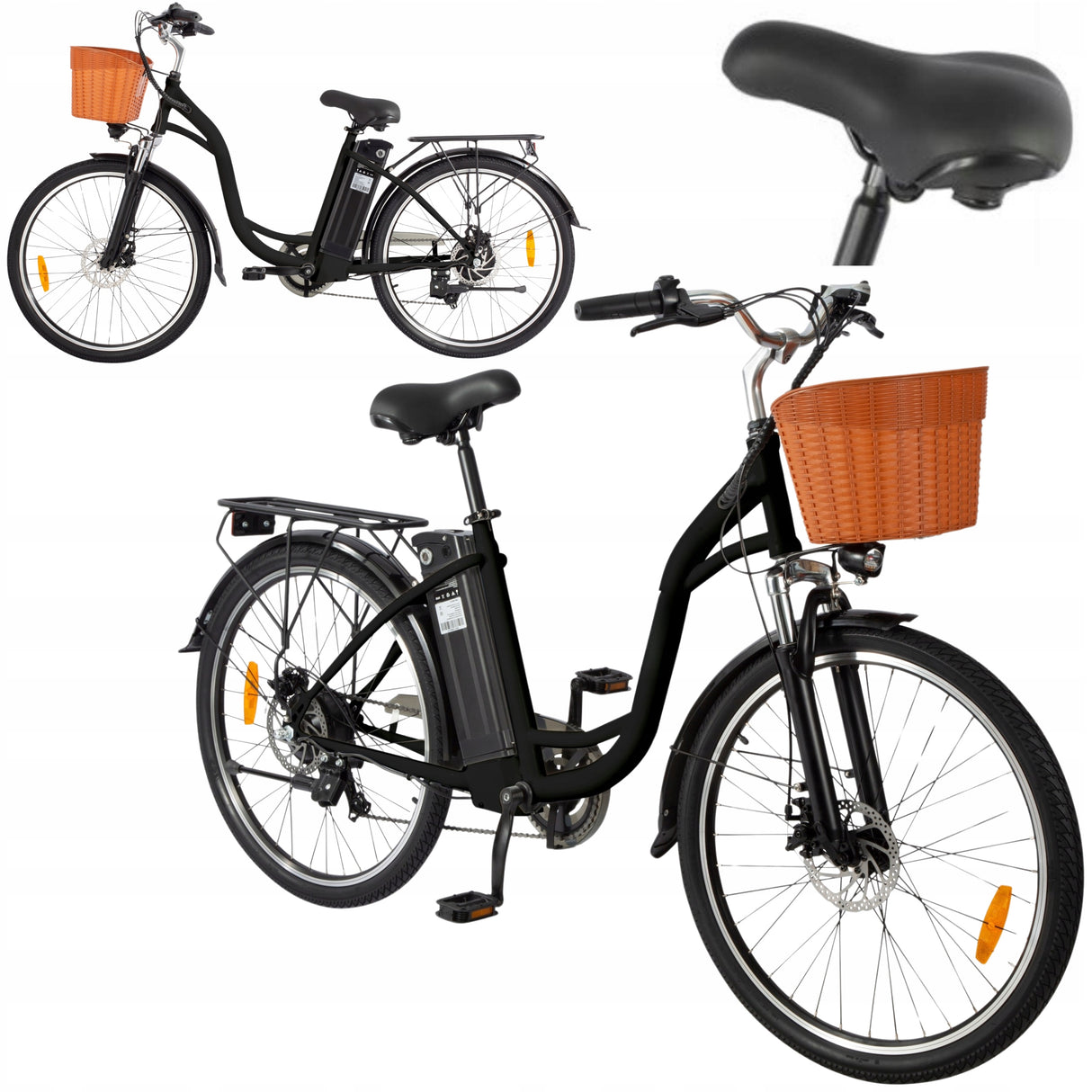 Rower Elektryczny Miejski 36V 12.5Ah 25km/h 250 W WARIANTY Koło 26" Cali