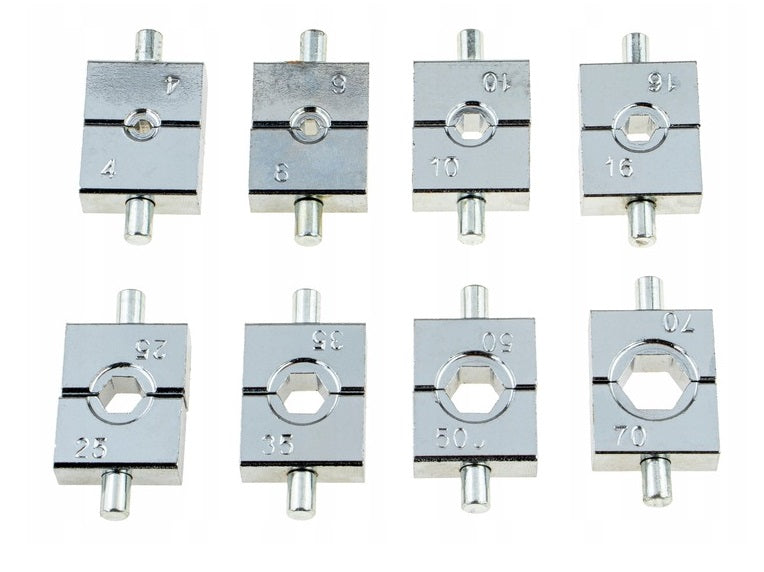 Zaciskarka Praska Hydrauliczna Plus Wymienne Matryce 7 Szt. MOCNA 4-70 MM