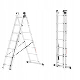 Drabina aluminiowa + GRATIS WIELOFUNKCYJNA na schody 9,5m 3x12 150kg