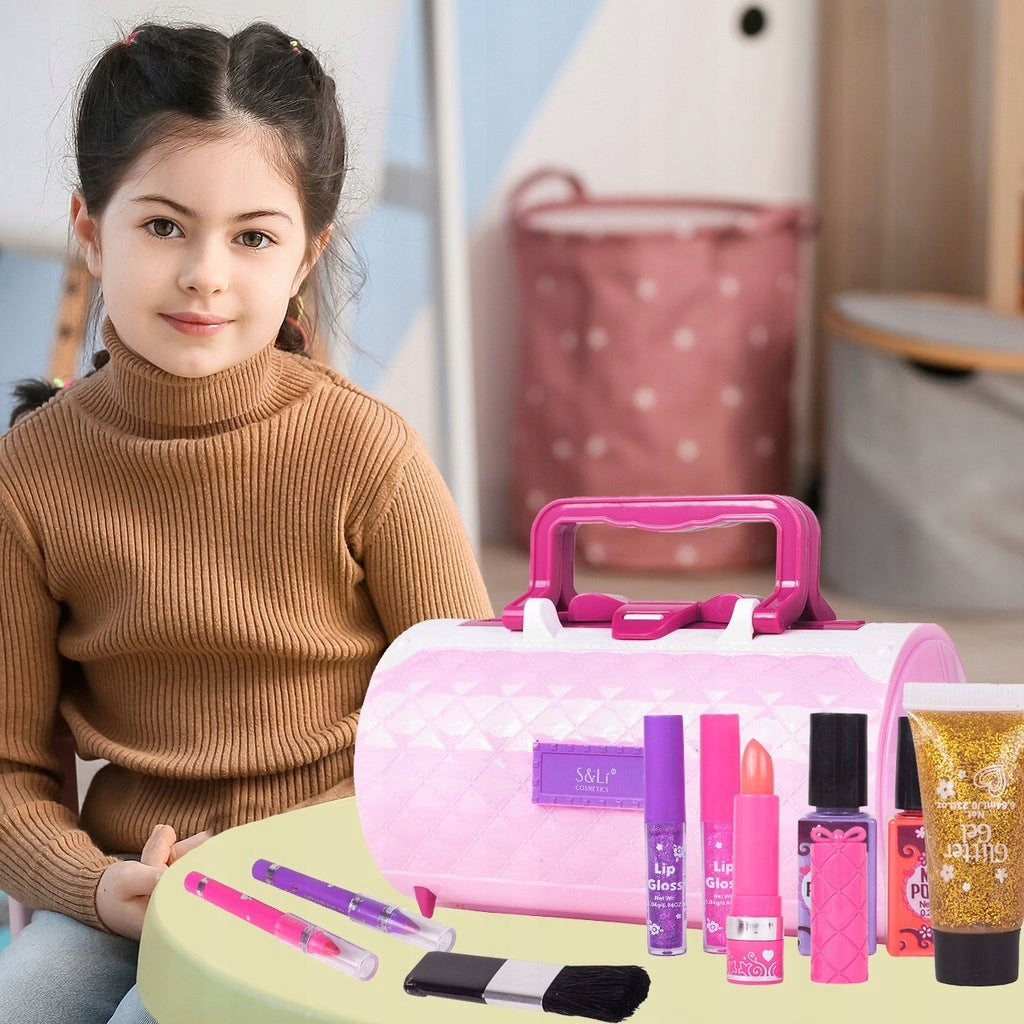 Zestaw Kosmetyków do Malowania Cienie Makijażu Kuferek Makeup dla Dzieci