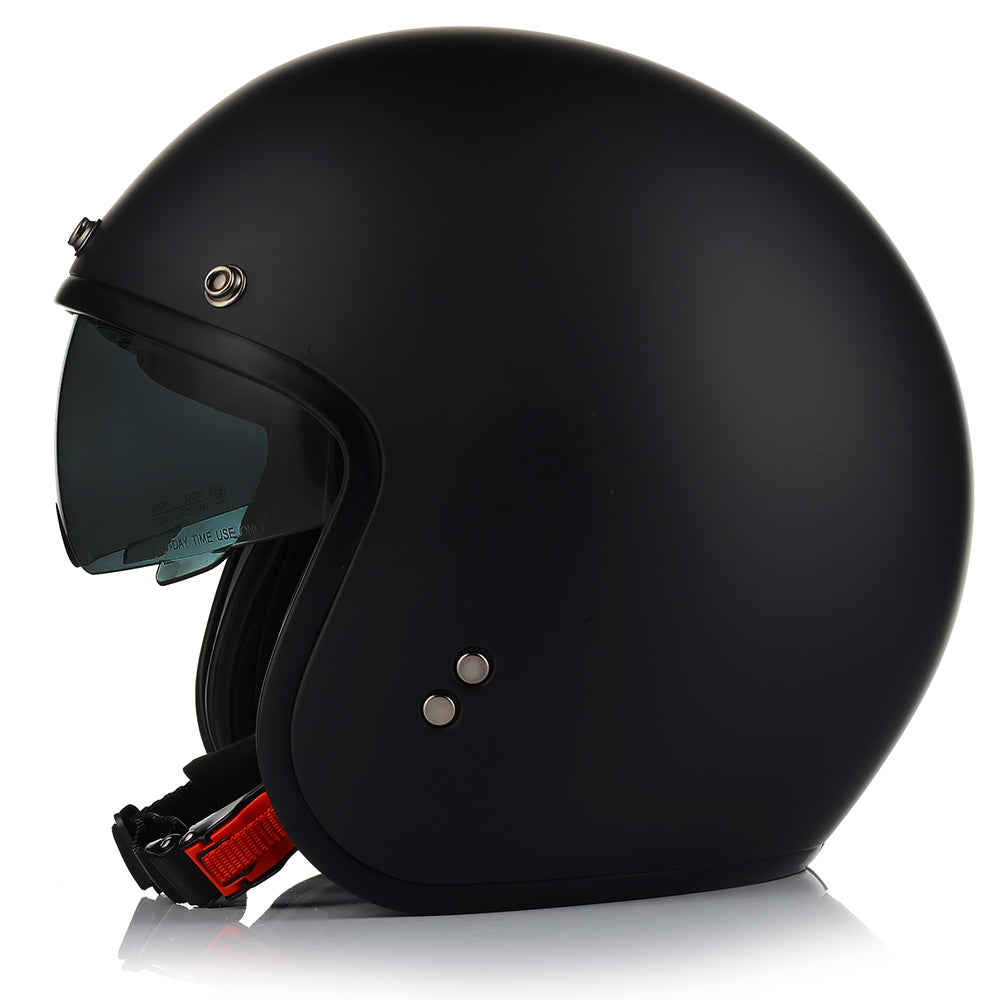 Kask Motocyklowy Otwarty VITO SPECJAL Chopper Cruiser + Daszek Blenda M MAT
