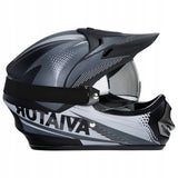 Kask Motocyklowy Crossowy Enduro na Quad Skuter Motor Szary M