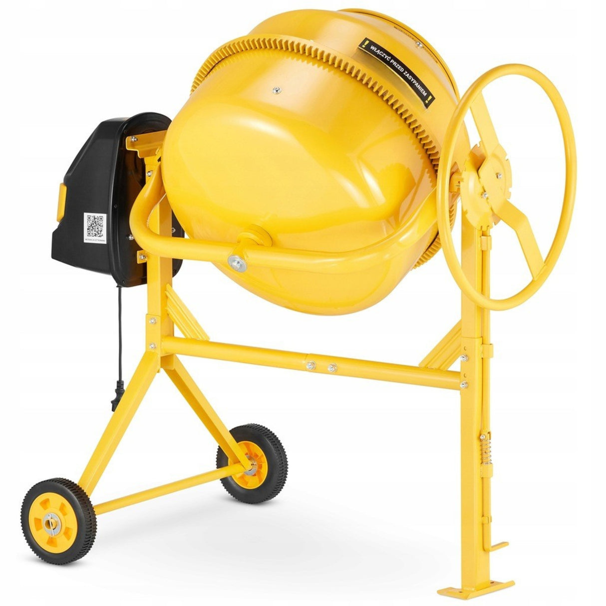 Betoniarka Mieszarka Budowlana Żeliwny Wieniec 1300W 230V 160L Pojemności