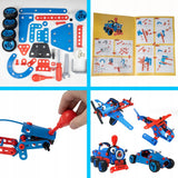 Klocki Konstrukcyjne Mega Konstruktor Pojazdy Robot Samolot 6w1 dla Dzieci