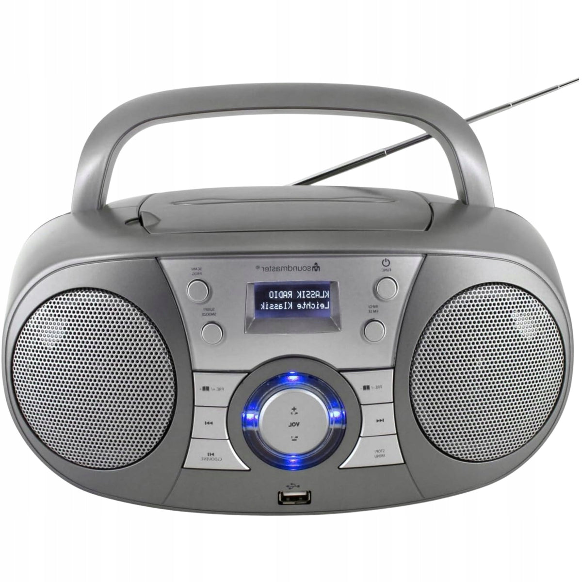 Bombox Radio Sieciowe Zegar Budzik Bluetooth Soundmaster SCD1800TI CD/MP3