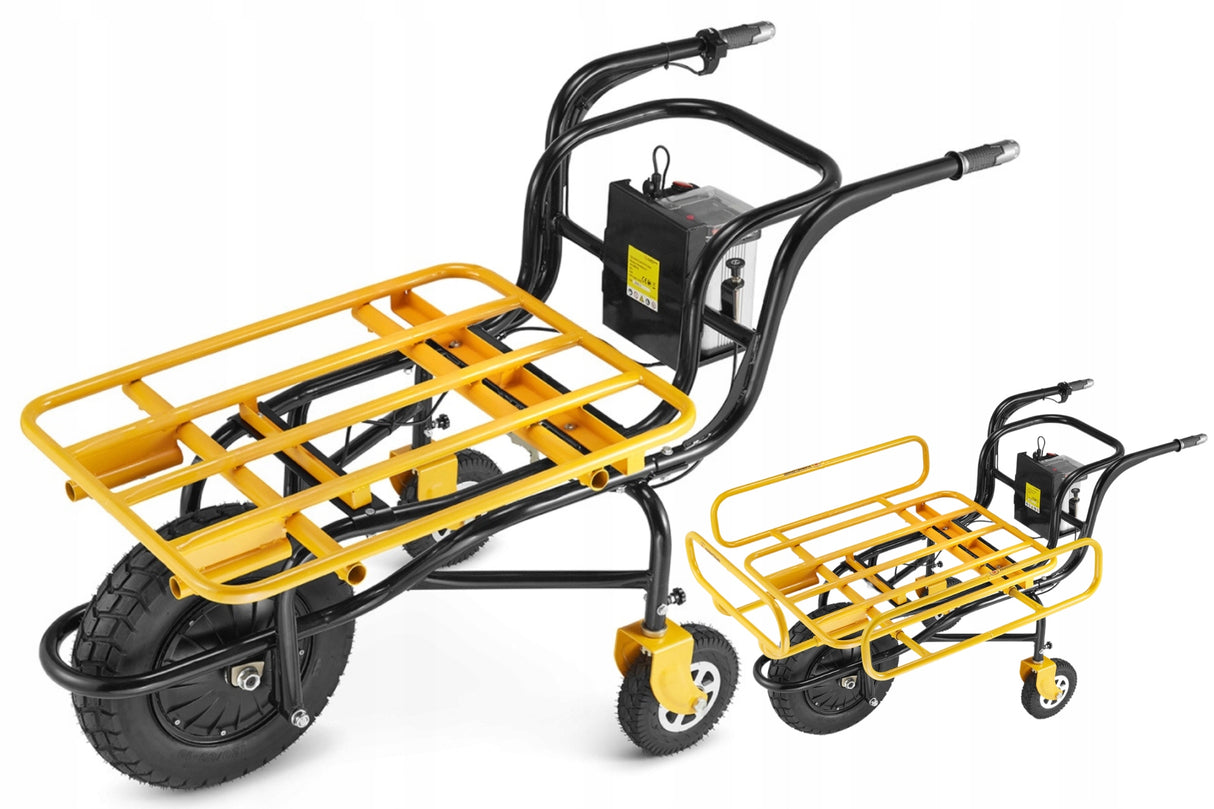 Taczka Elektryczna Wozidło Elektryczne na Akumulator z Napędem 350W 150KG