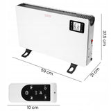 Grzejnik Konwektorowy Elektryczny Timer Pilot Turbo Mocny 2000W Termostat