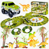 MEGA DUŻY TOR AUTO WYŚCIGOWY DINOZAUR PARK 140 el.