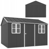 Domek Ogrodowy Schowek na Narzędzia 360x313cm Stal Ocynkowana Blacha