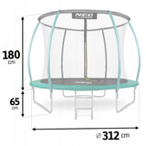 TRAMPOLINA OGRODOWA 304-312cm 10ft NEOSPORT model 2024 Poves