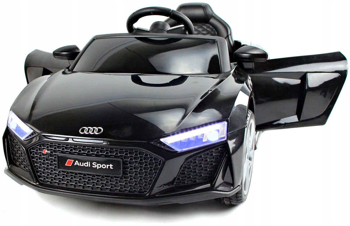 Audi R8 Spyder LIFT Autko na Akumulator Skóra Czarne 2.4G 12V 16000 RPM
