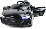 Audi R8 Spyder LIFT Autko na Akumulator Skóra Czarne 2.4G 12V 16000 RPM