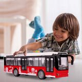 TROLEJBUS AUTOBUS ŚWIATŁA OTWIERANIE DRZWI ELEKTRYCZNY INTERAKTYWNY 1:16