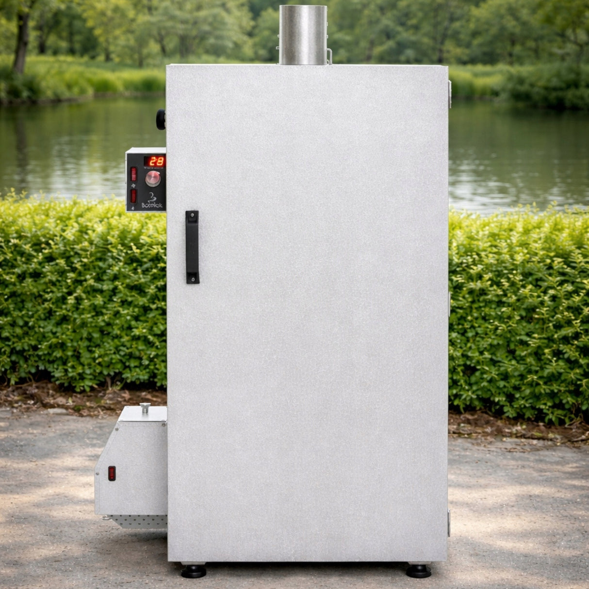 Wędzarnia Ogrodowa Elektryczna Automatyczna Wędzarka Stal Nierdzewna Silver