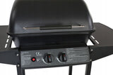 Kompaktowy Grill Gazowy Dwupalnikowy Stalowy 5,5 kW Trwały Przenośny