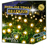 LAMPA OGRODOWA SOLARNA KULKI LED WBIJANA Z CZUJNIKIEM OZDOBA KULECZKI 2 Szt