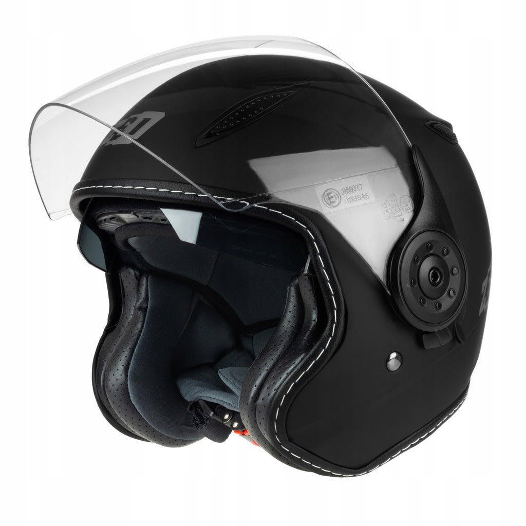 Kask Motocyklowy Otwarty ZED C5 Blenda + Kominiarka Czarny XXL