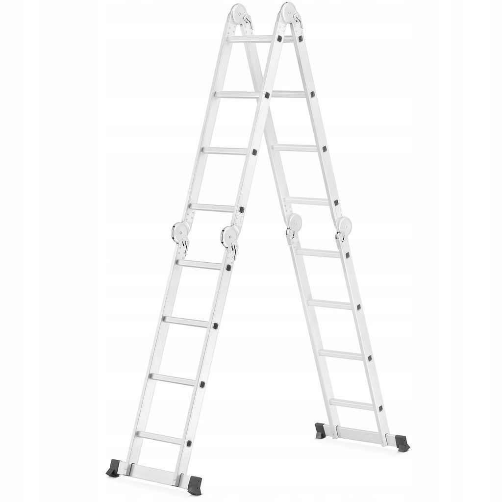Drabina aluminiowa przegubowa składana wielofunkcyjna 4x4 POVES mocna