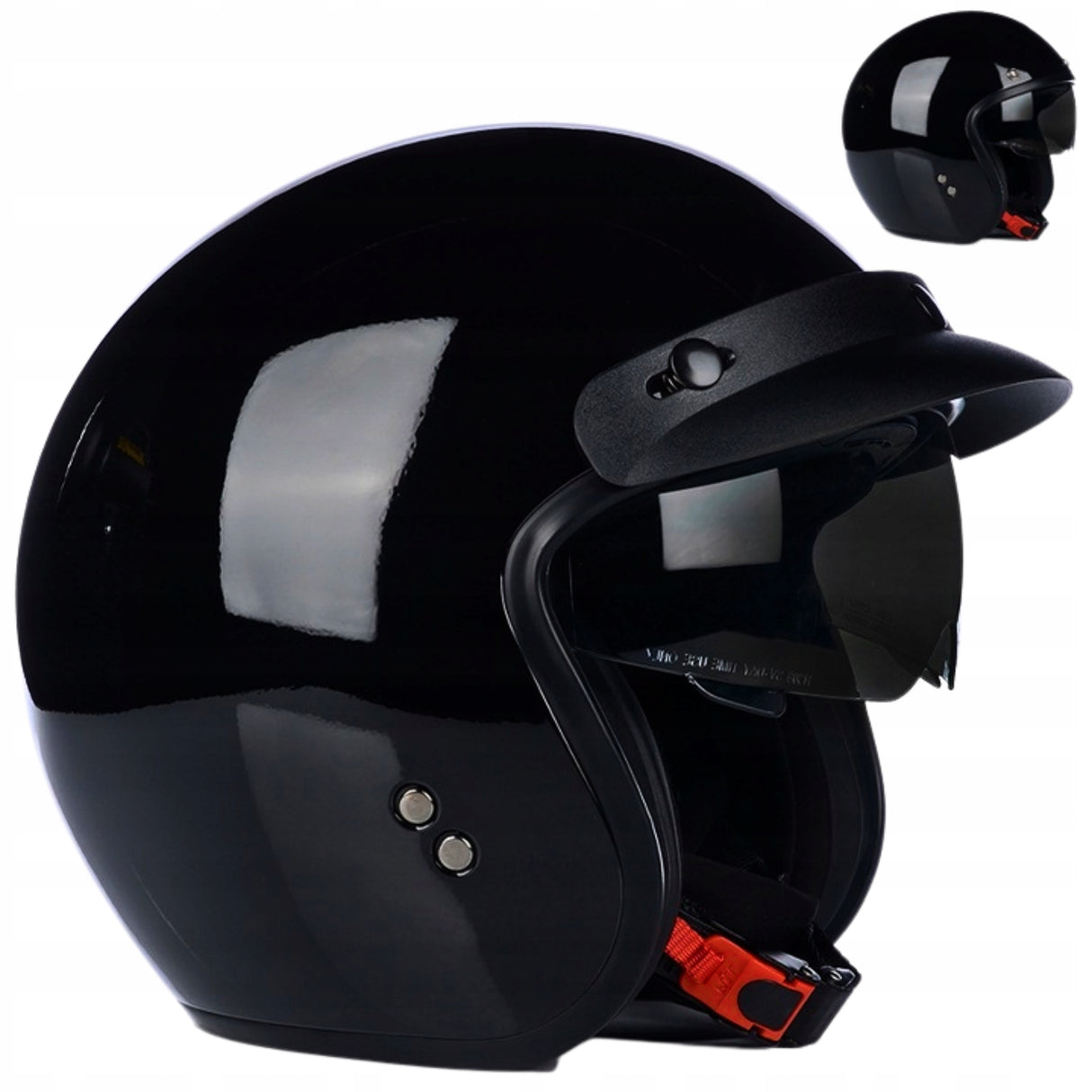 Kask Motocyklowy Otwarty Chopper Cruiser VITO SPECJAL + Daszek + Blenda M