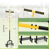 Aerator Rurkowy do Trawnika 12 Kolców 6 Rurek Napowietrzacz 2w1