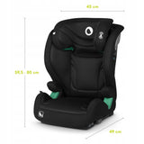Fotelik Samochodowy Black Czarna 100-150cm POVES Podstawka dla Dziecka