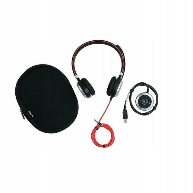 Słuchawki Nauszne Jabra Evolve 40 Duo Czarne Redukcja Szumów + Pokrowiec