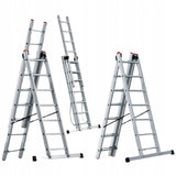 Drabina Aluminiowa na schody PRO + GRATIS Wielofunkcyjna 3x14
