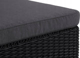 Zestaw Mebli Ogrodowych Tworzywo Sztuczne 2 Elementy Rattan Grafitowe