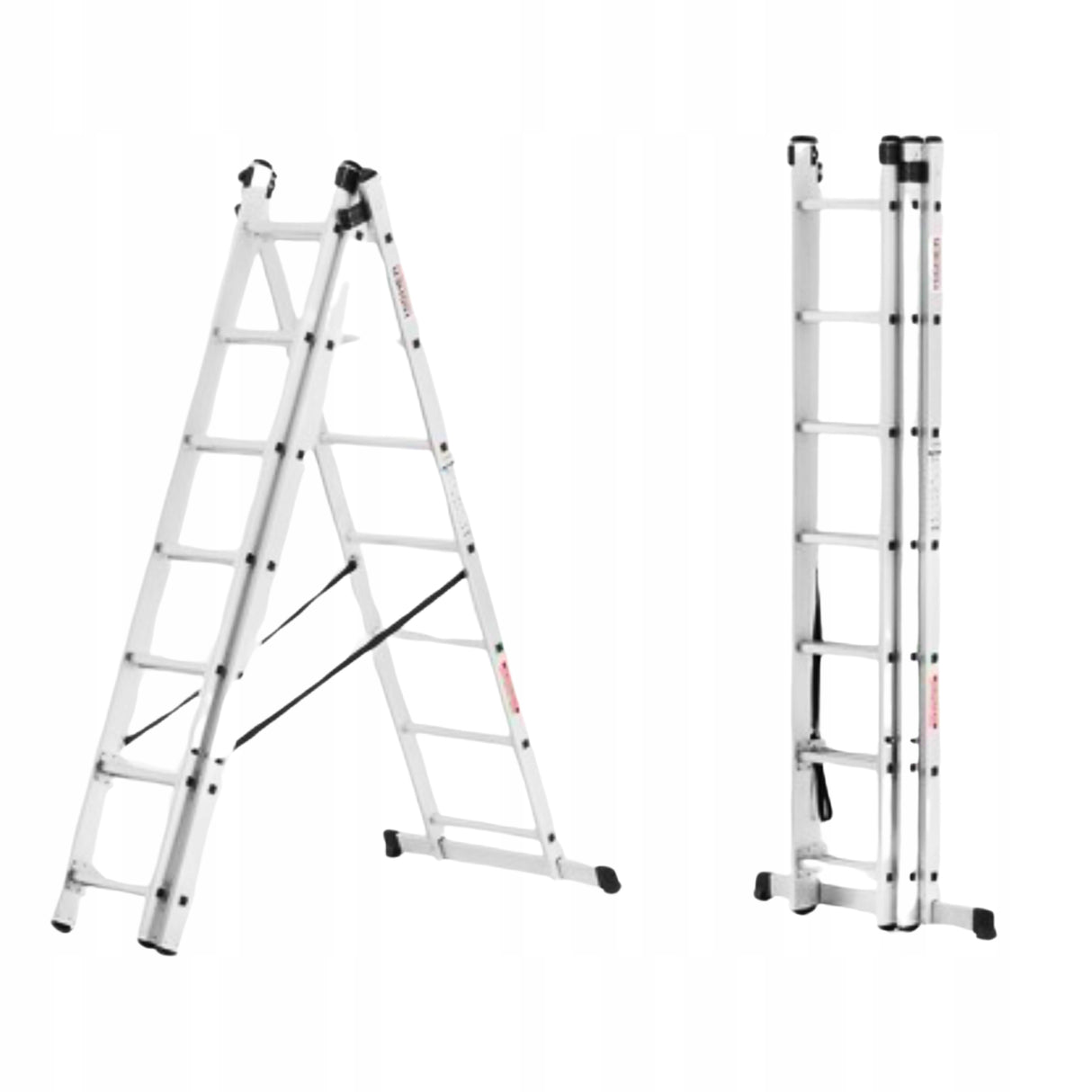 Drabina aluminiowa na schody 150kg + GRATIS 3x13 WIELOFUNKCYJNA