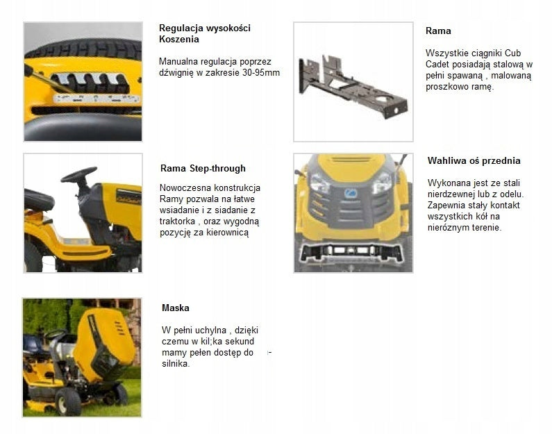 Kosiarka Traktor Cub Cadet LT1 NR92 Traktorek z Koszem Ogrodowy 14 KM