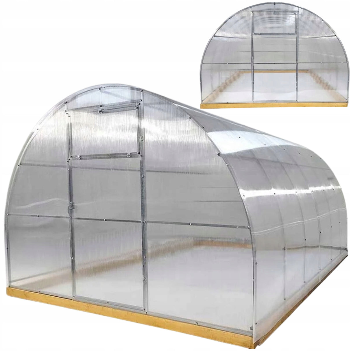 Szklarnia z Poliwęglanu Komorowego Grubości 6mm Lux Nano Bezbarwny 3x12x2m