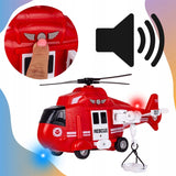 HELIKOPTER STRAŻY POŻARNEJ NAPĘD ŚWIATŁO DŹWIĘK