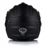Kask Motocyklowy Predatora Daszek + 2xSzyba Czarny Mat S 4w1 Vito