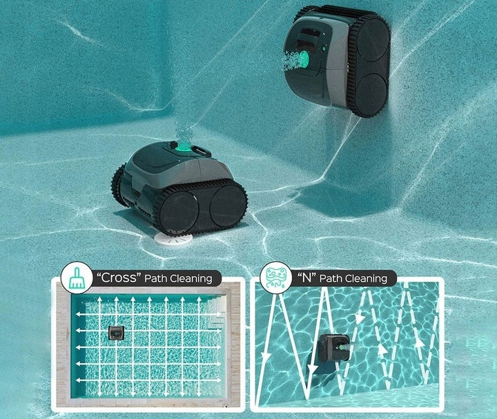 Robot do Czyszczenia Basenów Czyszczący IPX8 41°F-95°F 120-150m2 150 Minut