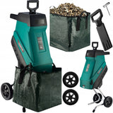 Elektryczny Rozdrabniacz Gałęzi TurboCrush 3500 W 45 L z Dwoma Workami