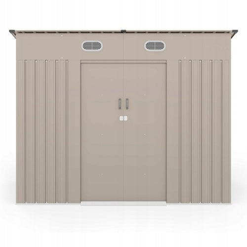 Domek Ogrodowy UNIWERSALNYM Jednospadowym Dachem Antracyt 252x191cm 4,37m²
