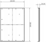 Sejf Do Zabudowy HooD Bluetooth Stal Nierdzewna Ukryty 350x250x20mm PSLocks
