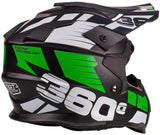 Kask Cross Enduro XXS Homologacja EU Lekki Deflektor MTB Quad Zielony