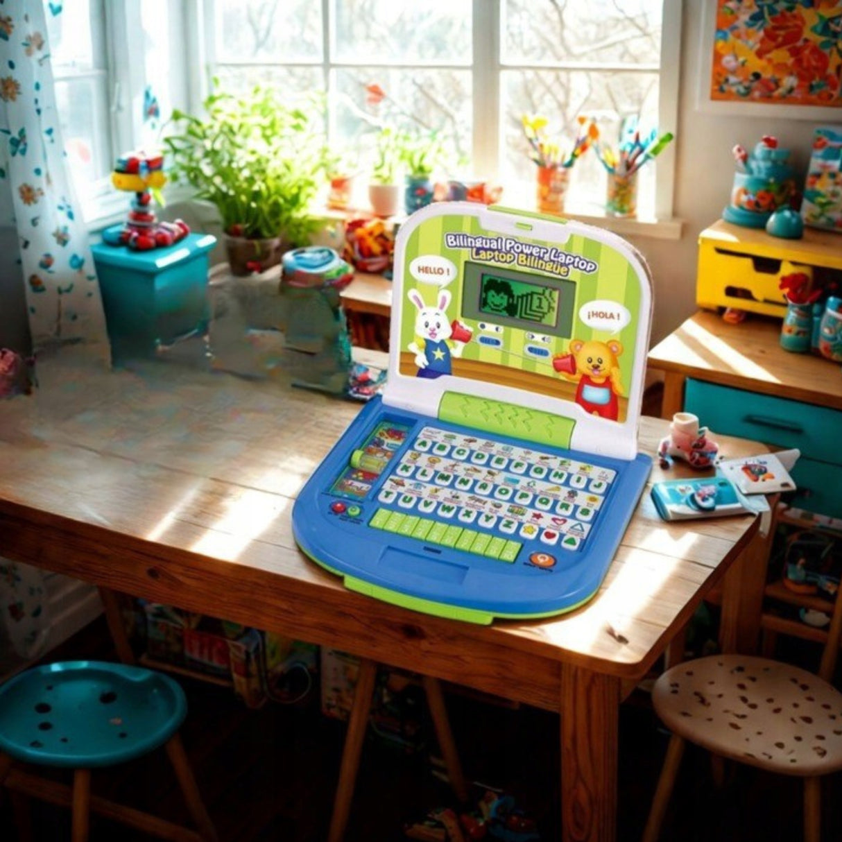 Komputerek Edukacyjny Interaktywny Laptop Komputer dla Dzieci Dziecięcy