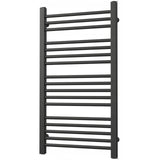 Grzejnik Łazienkowy Dekoracyjny Wodny Czarny Mat 65x112cm 730W Elegancki