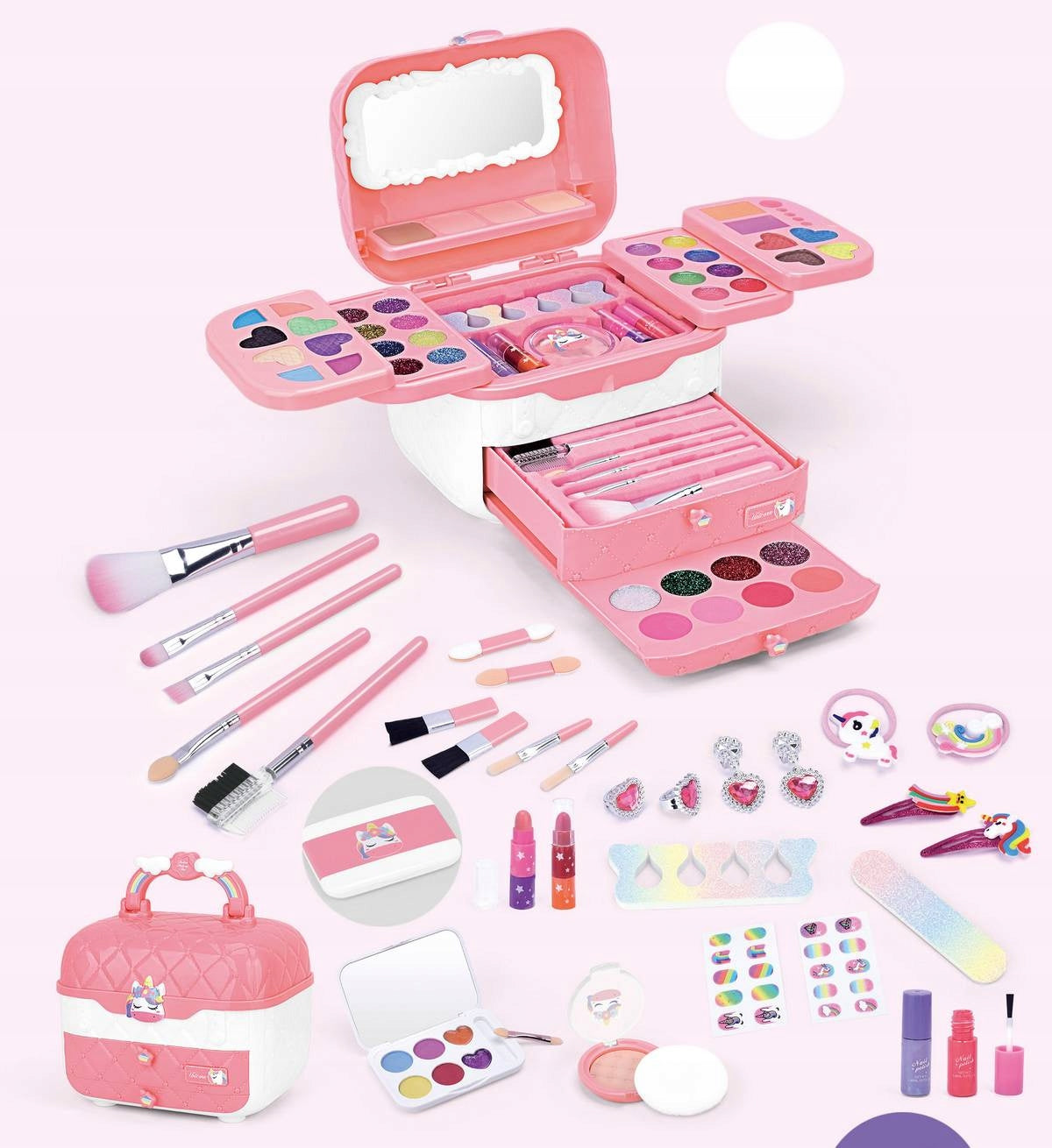 Kuferek z Kosmetykami Zestaw Beauty dla Dziewczynki dla Małej Księżniczki
