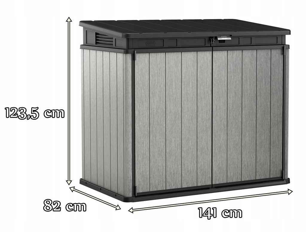 Szafa Ogrodowa Schowek 2x 240L [1150L] 140x82x123,5 cm Pojemnik Na Kosze