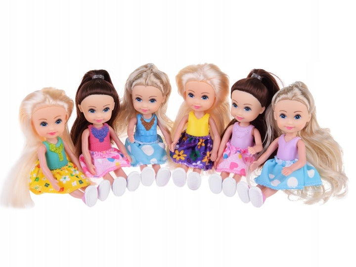 Mini Laleczki do Zabawki Urocze Zestaw dla Dzieci Lalka 12 cm 6 Sztuk