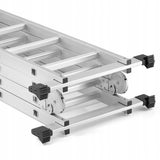 Drabina aluminiowa przegubowa składana wielofunkcyjna 4x4 POVES mocna