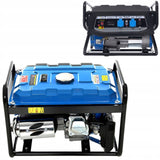 Agregat Benzynowy 3500W Generator Prądu Mobilny Ręczny Start + Gratis