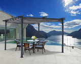Pergola Ogrodowa Tarasowa Szara Dach Altana Pawilon Dach 3x4 M