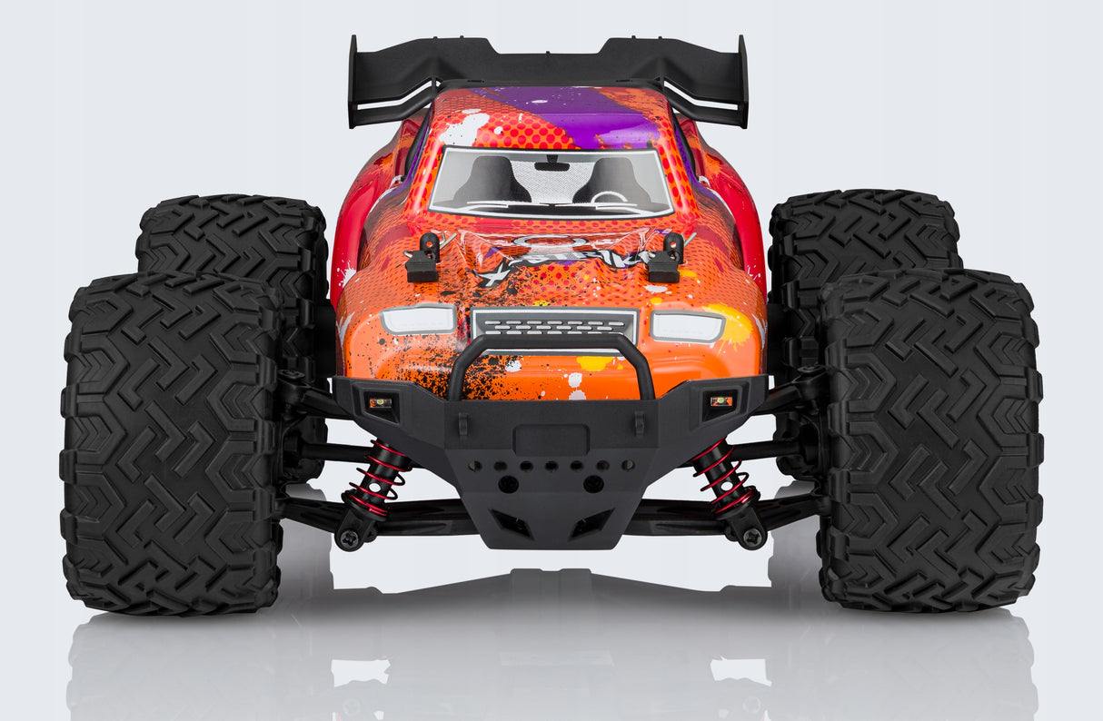 Samochód Monster Truck Zdalnie Sterowany Auto RC Resorak Czerwony 30km/h