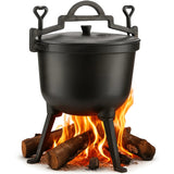Kociołek Myśliwski Żeliwny Garnek Węgierski na Ognisko Grill 10L Pojemności